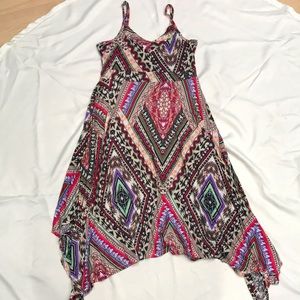 American Rag High Low Dress - Geometric Pattern